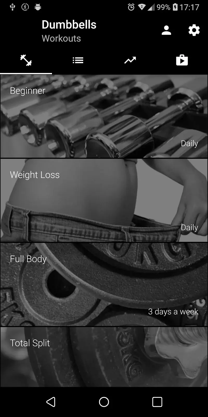 Dumbbell Home Workout screenshot 1