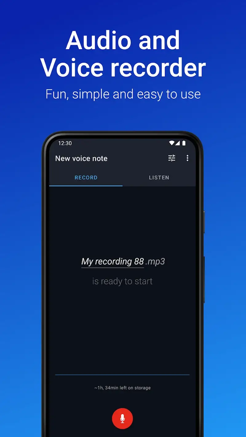 Easy Voice Recorder Pro screenshot 1