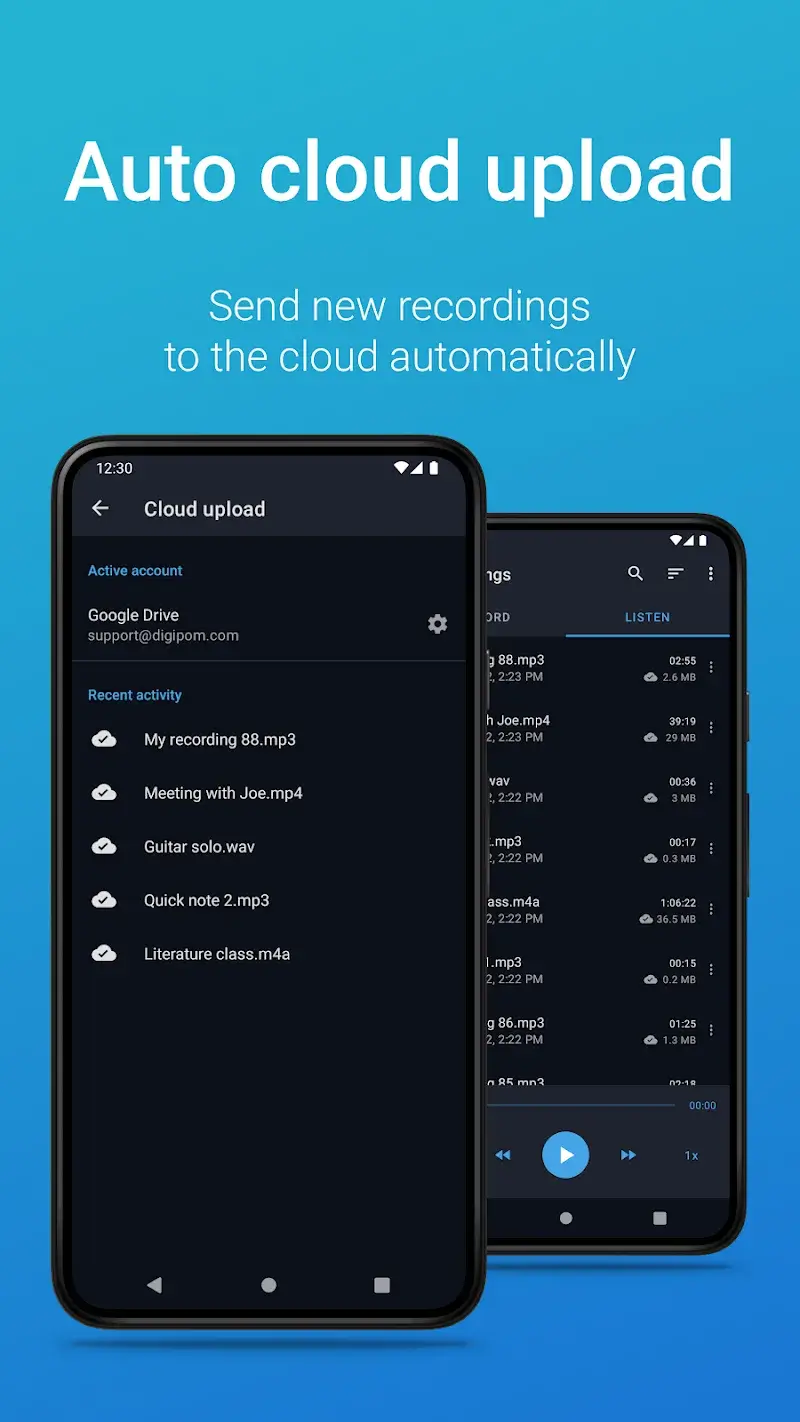 Easy Voice Recorder Pro screenshot 1