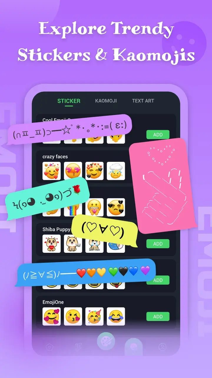 Emoji keyboard screenshot 1