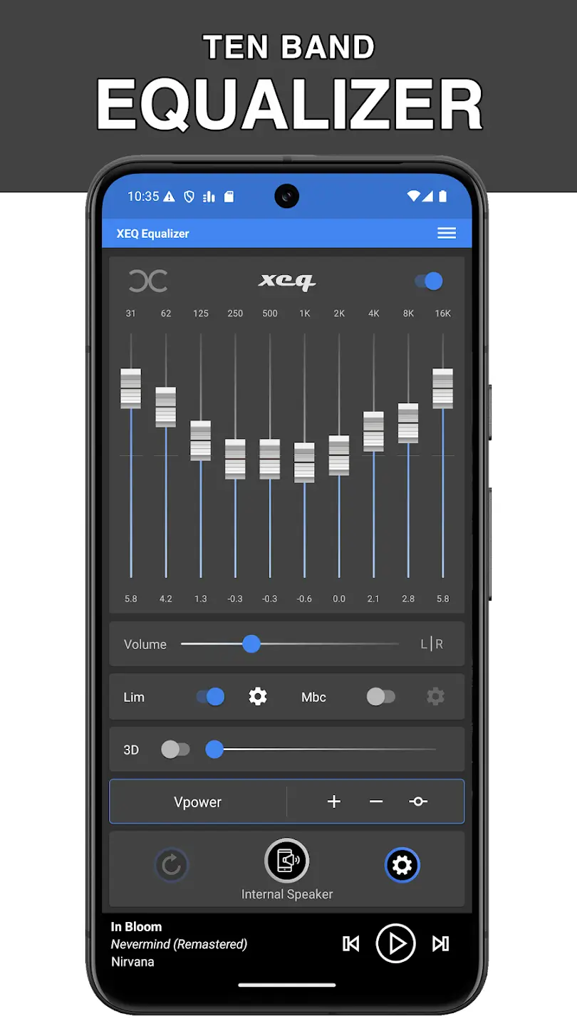 Equalizer XEQ screenshot 1