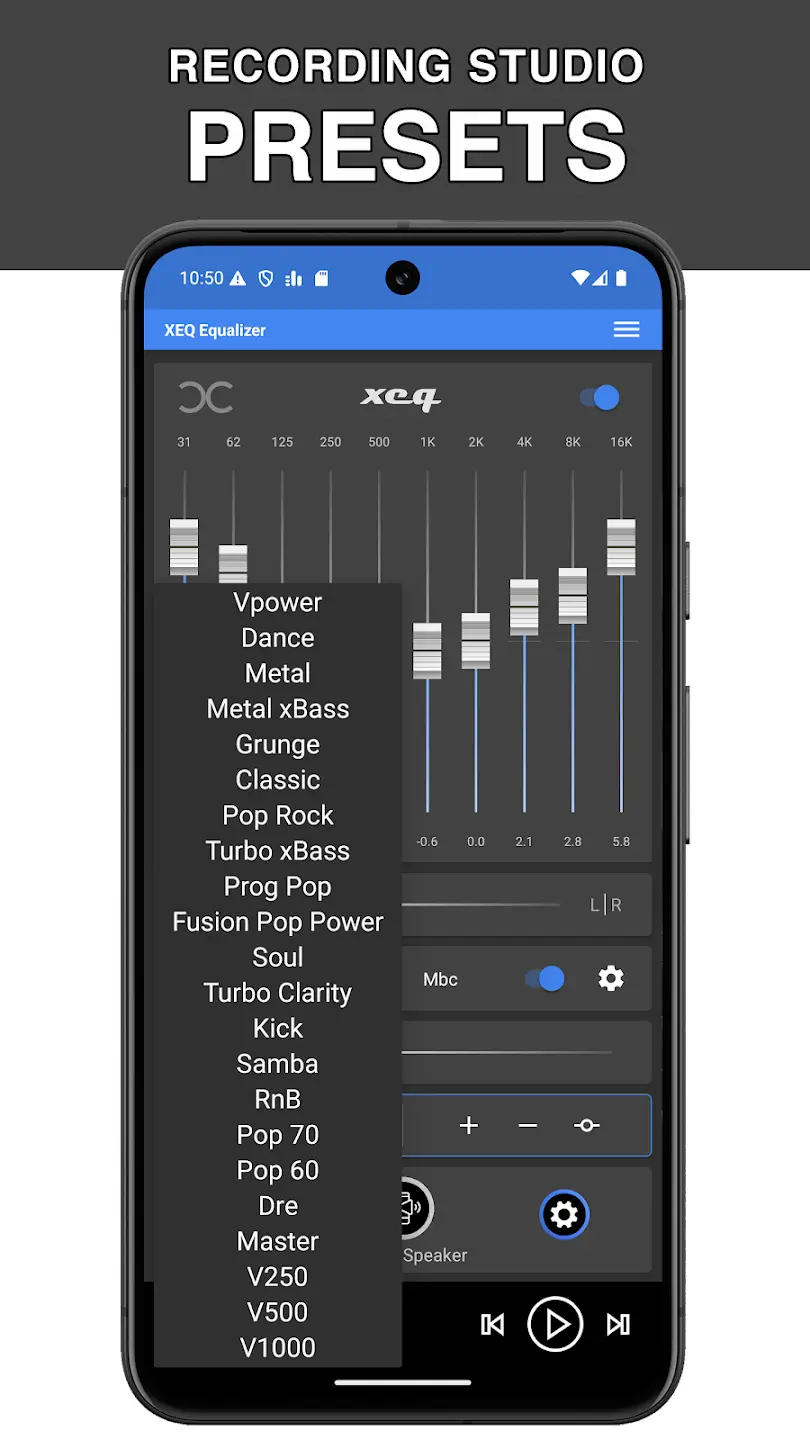 Equalizer XEQ screenshot 1