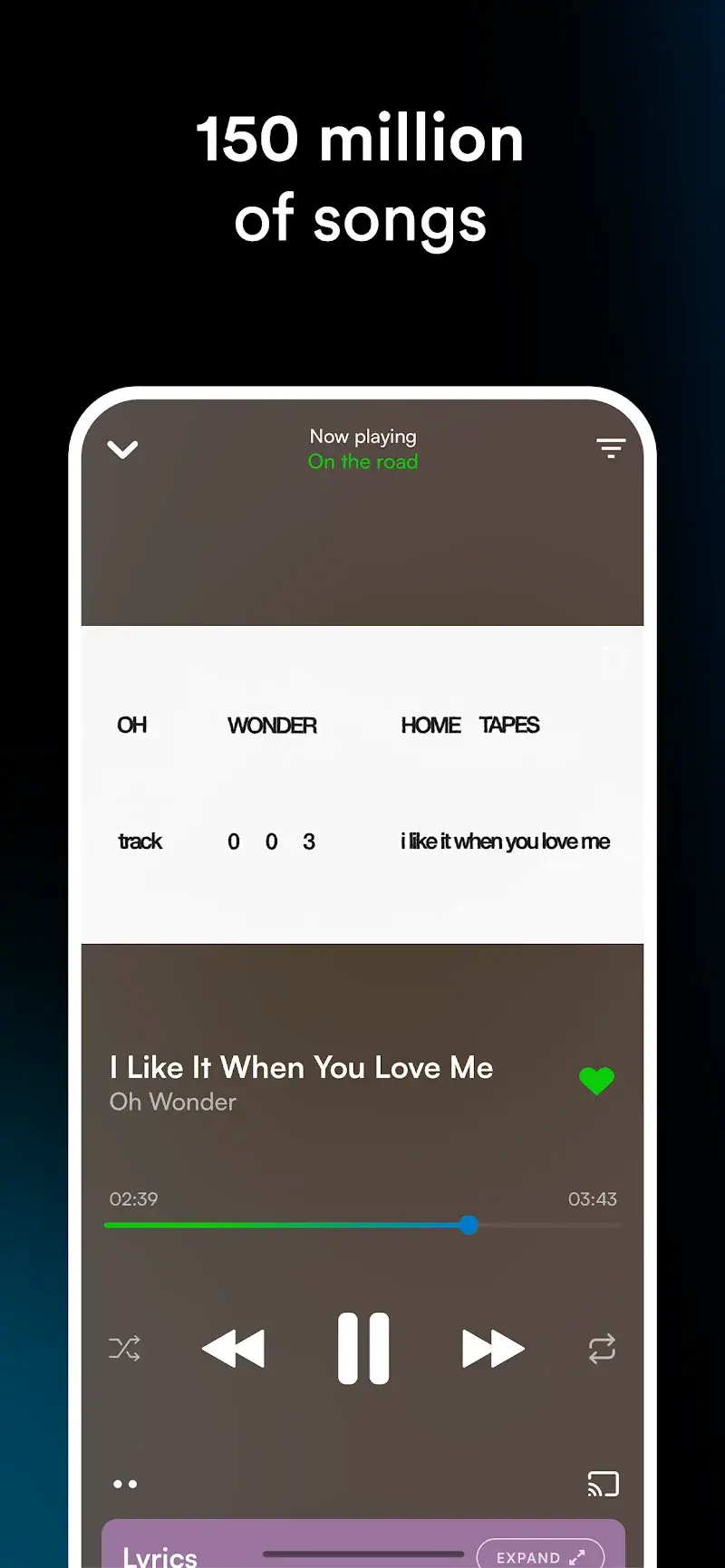 eSound: MP3 Music Player App screenshot 1