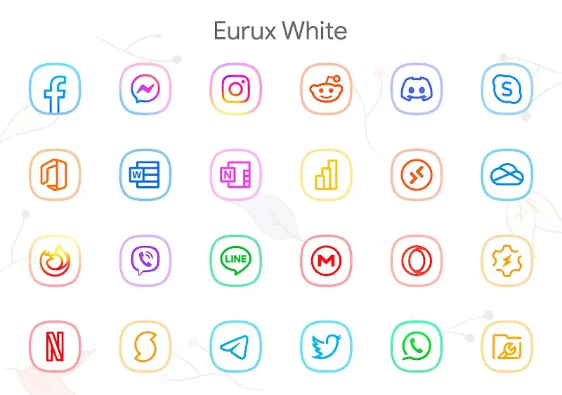 Eurux White - Icon Pack screenshot 1