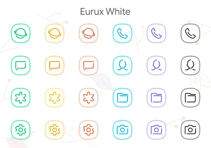 Eurux White - Icon Pack screenshot 1