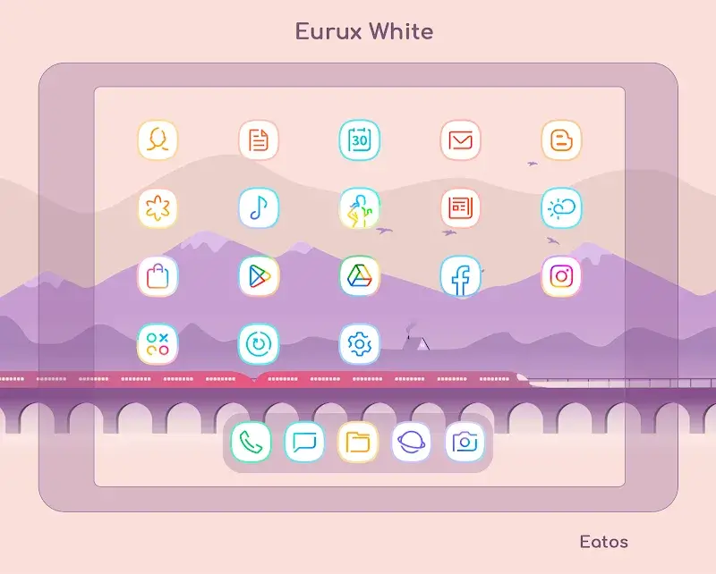 Eurux White - Icon Pack screenshot 1