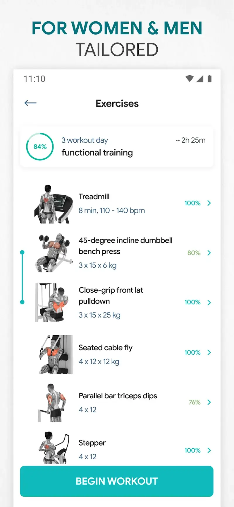 Fitness App: Gym Workout Plan screenshot 1