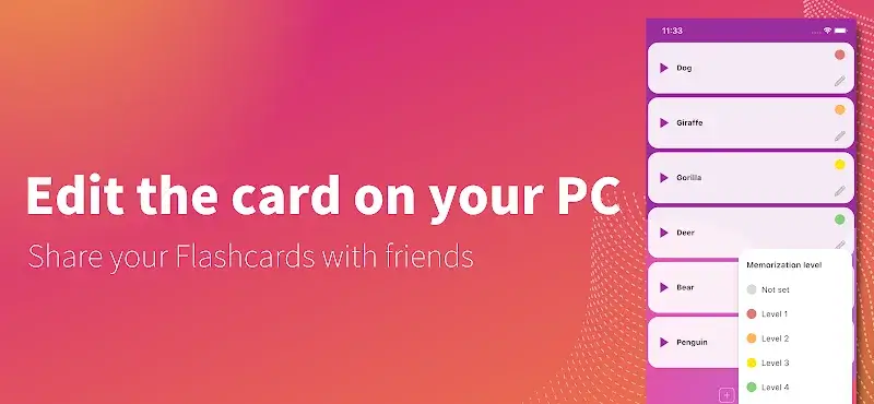 Flashcard maker screenshot 1