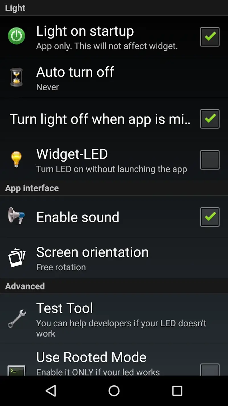 Flashlight screenshot 1
