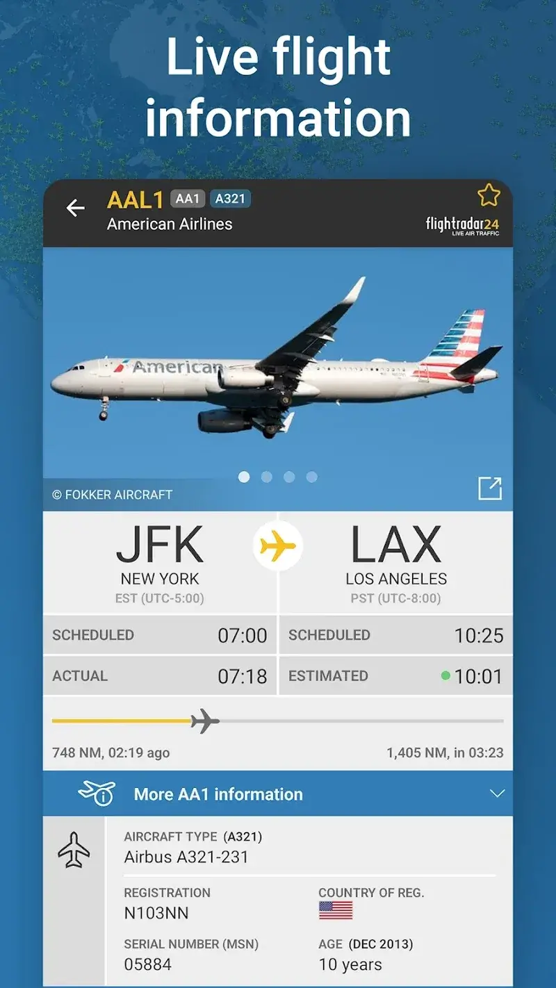 Flightradar24 Flight Tracker screenshot 1