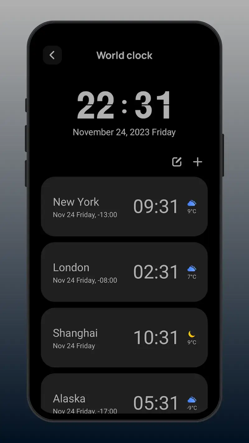 Flip Clock: World Clock screenshot 1