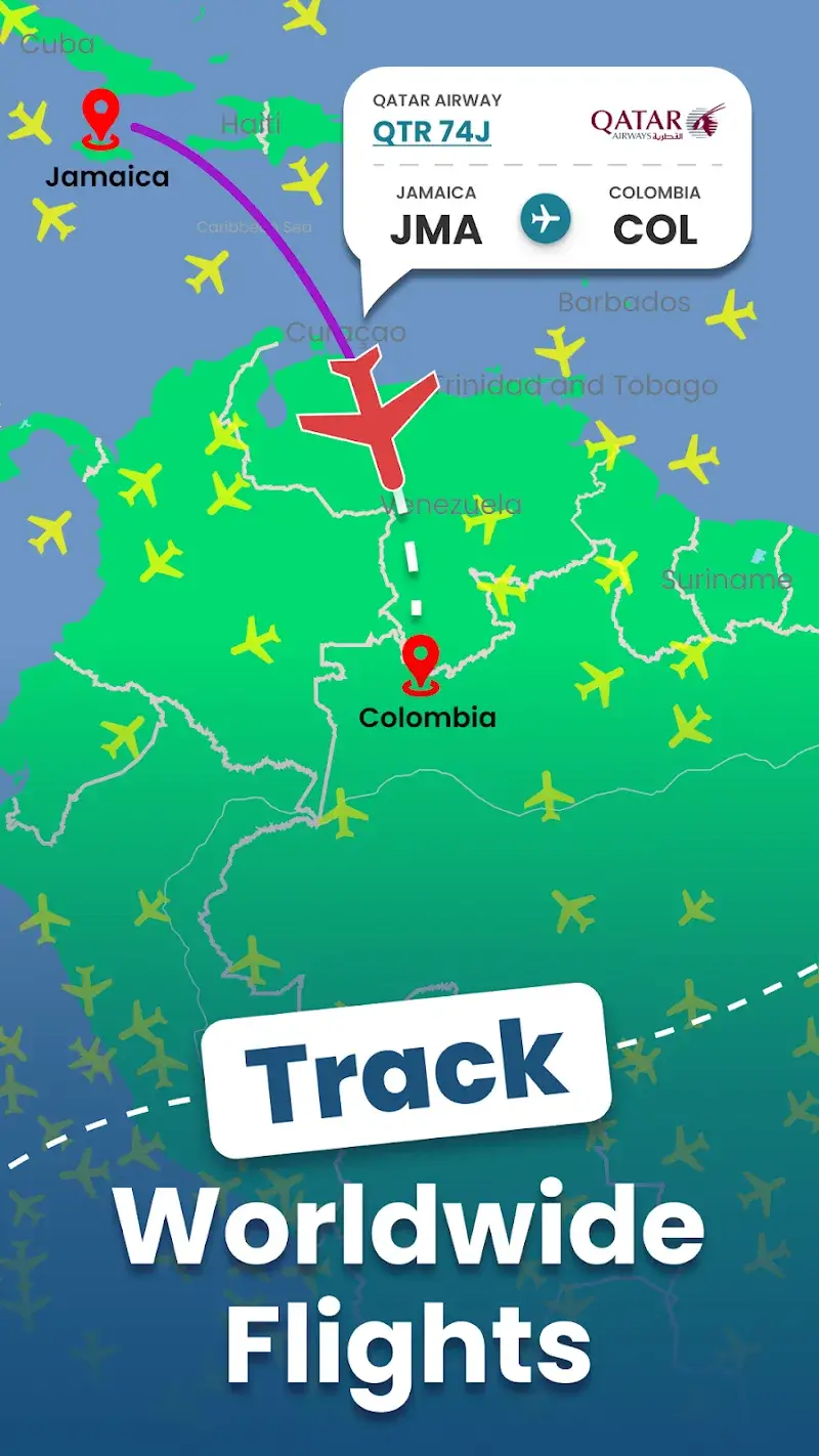 Flymat: Live Flight Tracker screenshot 1