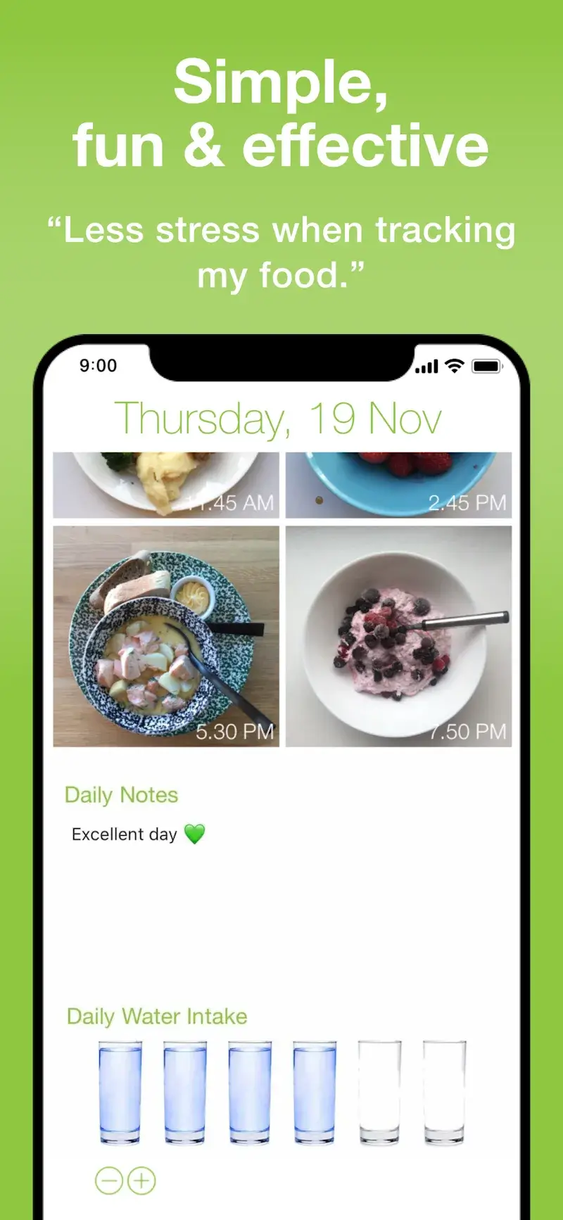 Food Diary See How You Eat App screenshot 1