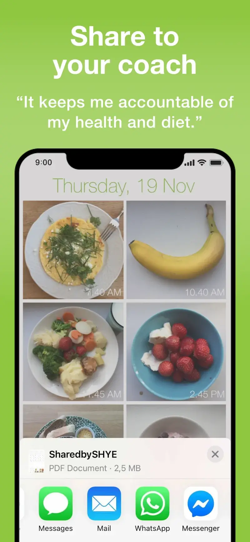 Food Diary See How You Eat App screenshot 1