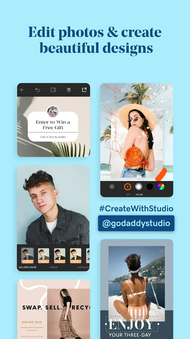 GoDaddy Studio screenshot 1