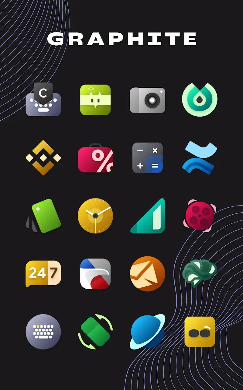 Graphite Icon Pack screenshot 1
