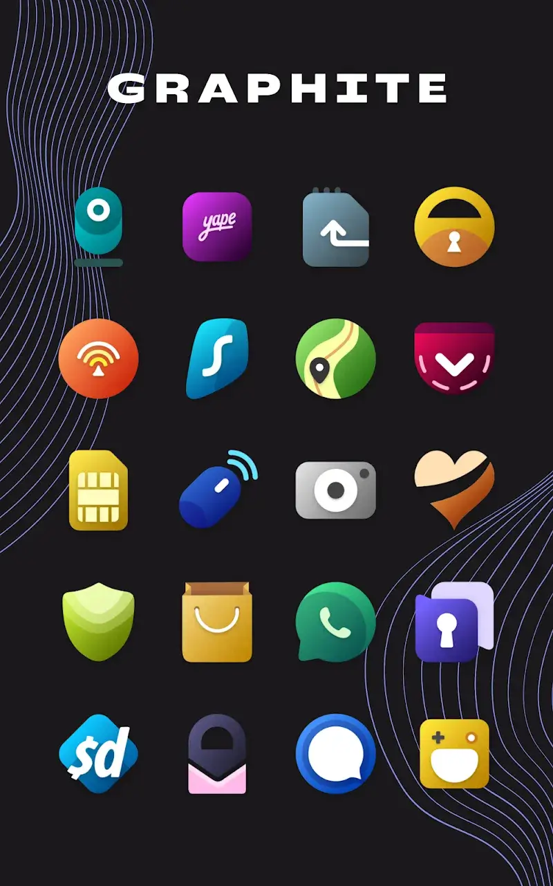 Graphite Icon Pack screenshot 1