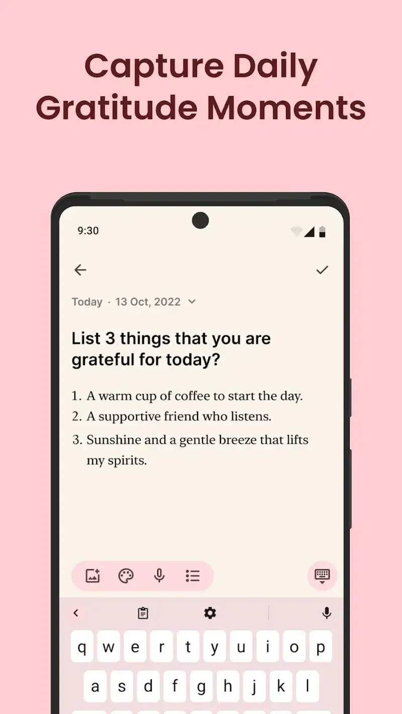 Gratitude: Daily Journal screenshot 1