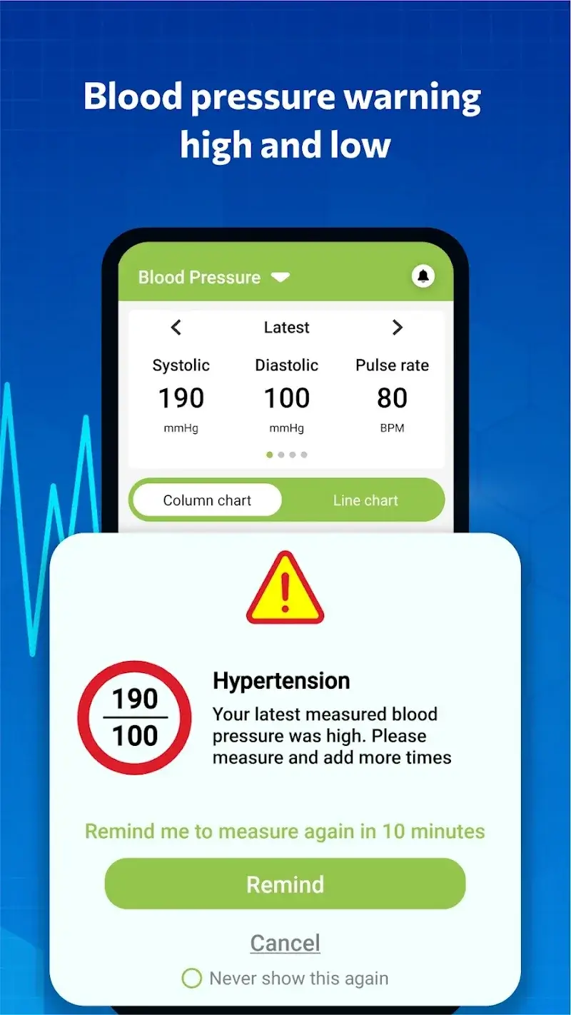 Blood pressure - Blood Sugar screenshot 1