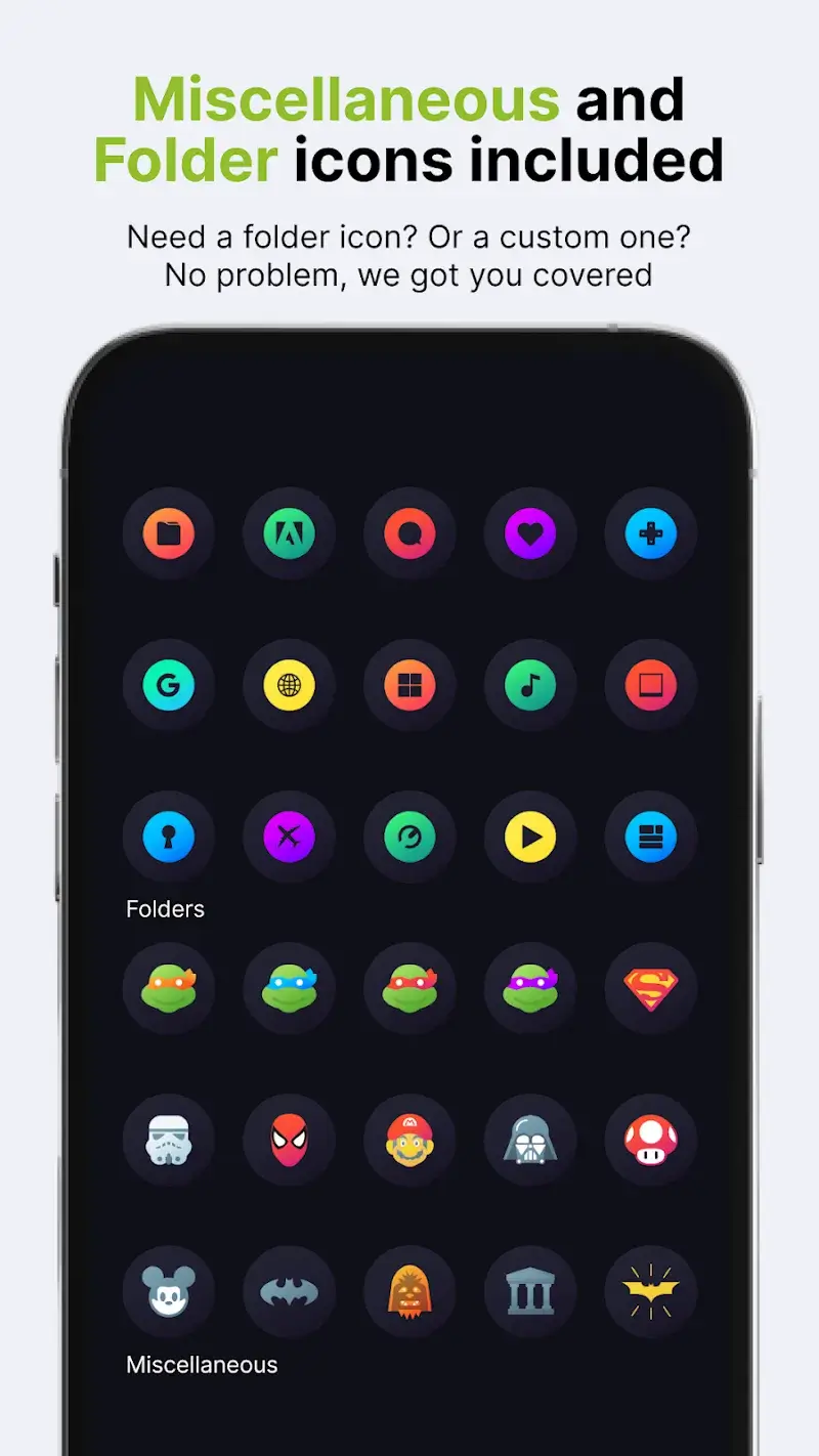 Hera Dark: Circle Icon Pack screenshot 1