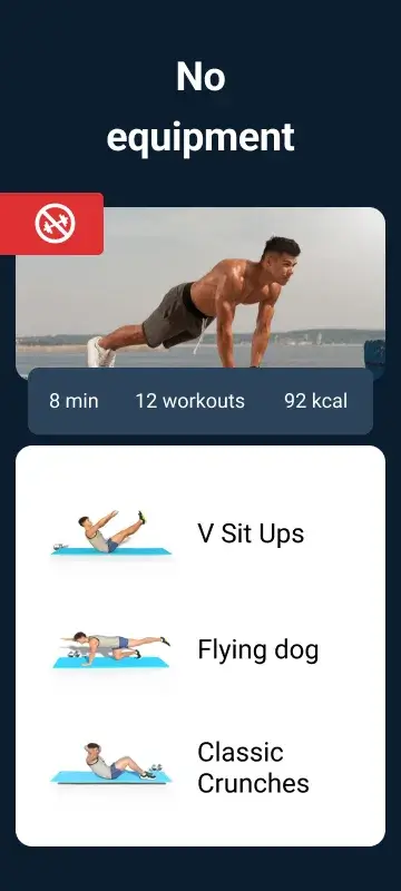 Home Workout Six Pack Abs screenshot 1