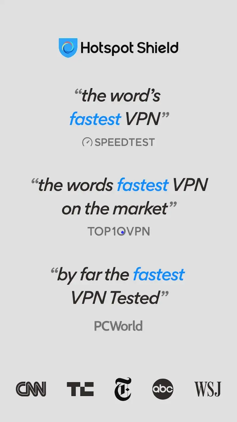 Hotspot Shield VPN screenshot 1