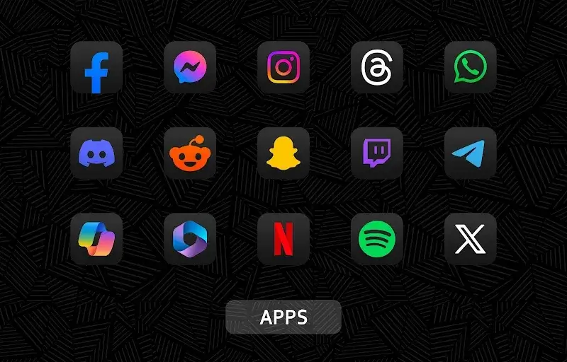 iDarkOS 18 - Icon Pack screenshot 1