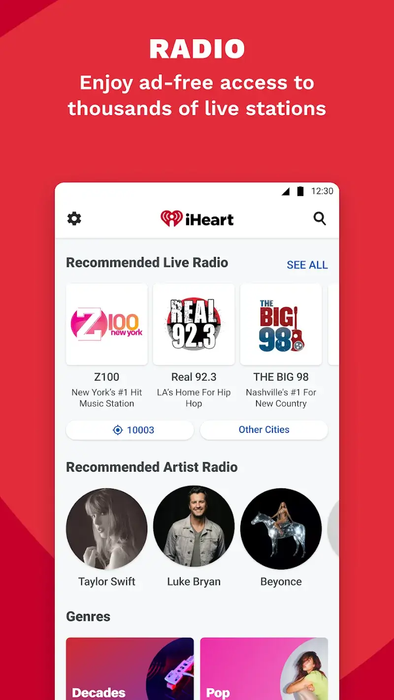 iHeart screenshot 1