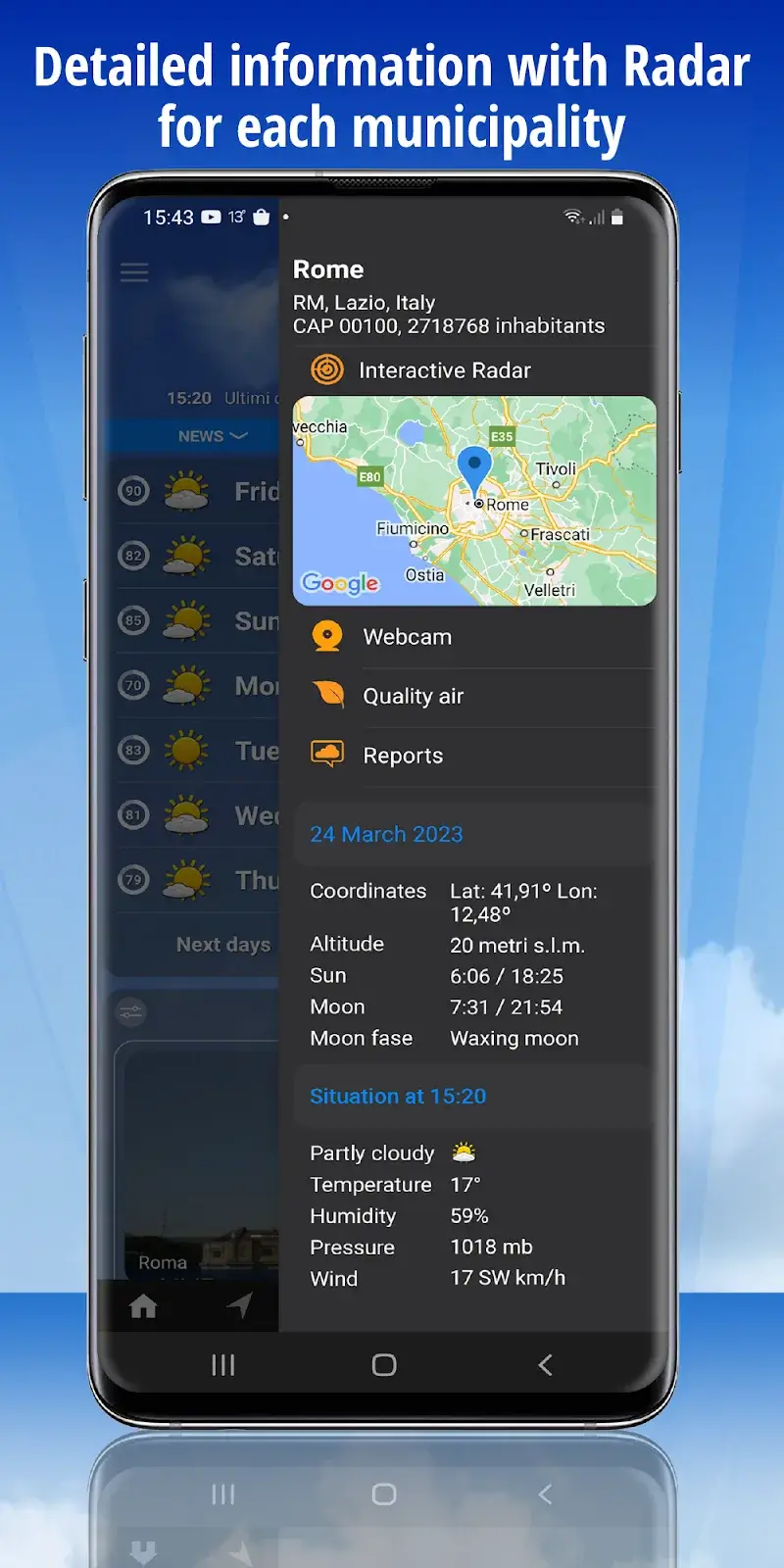 iLMeteo: weather forecast (the Weather) screenshot 1