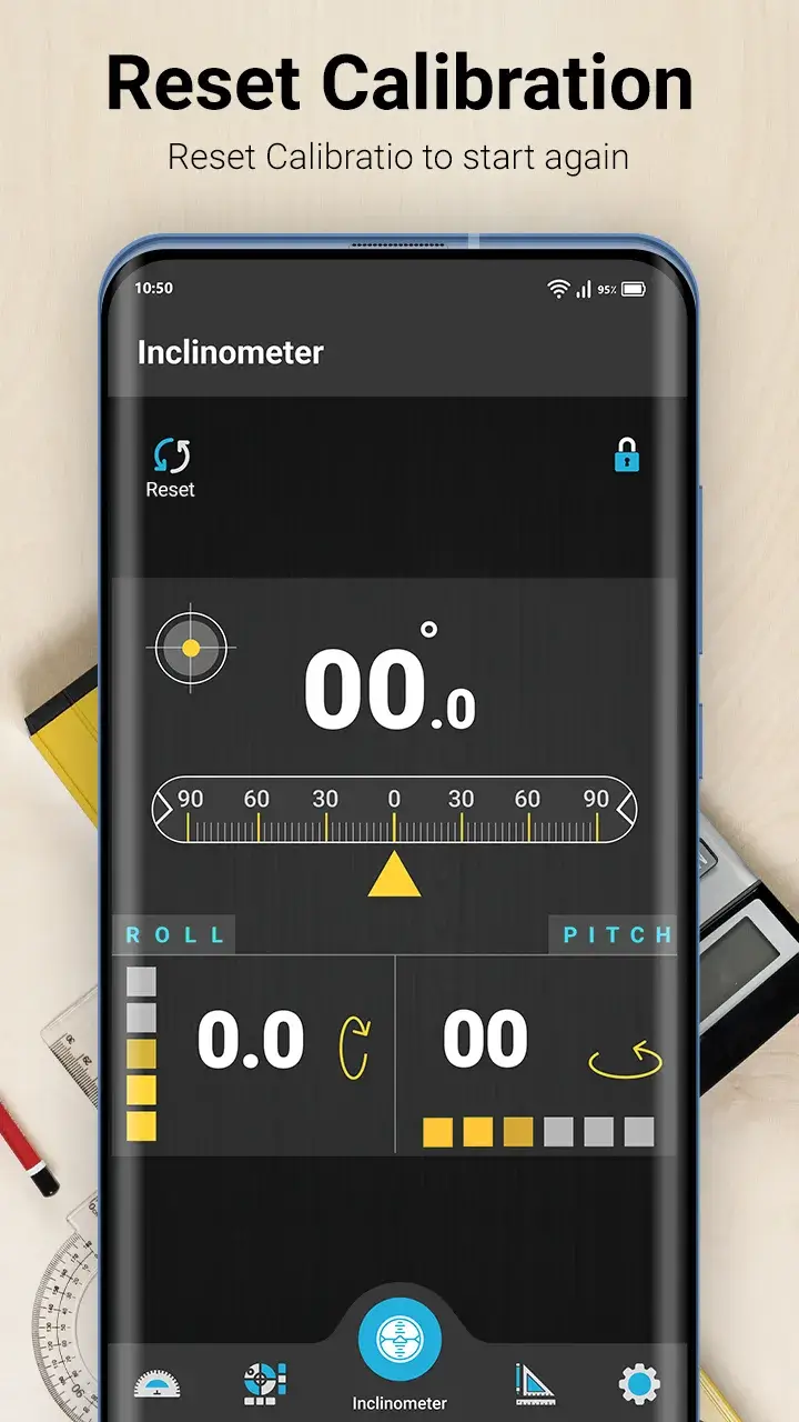 LVL Tool (Inclinometer & Bubble Level) screenshot 1