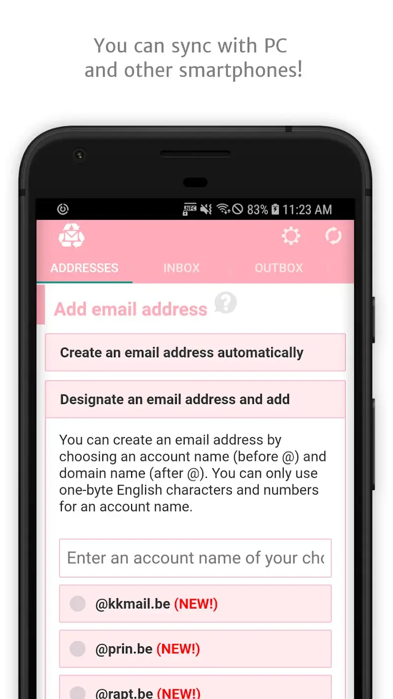 InstAddr screenshot 1