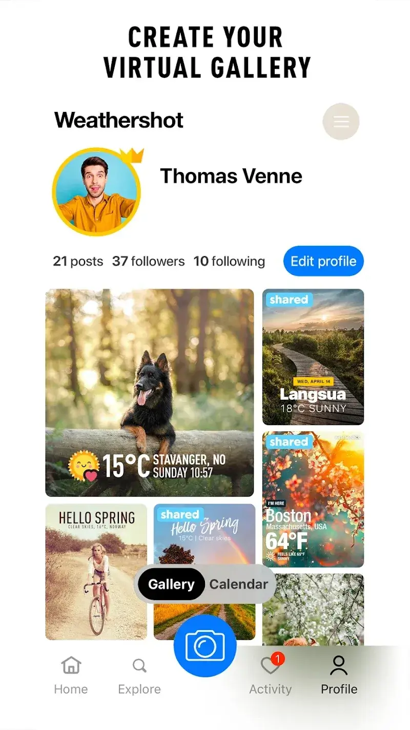 InstaWeather: Your Weathershot screenshot 1