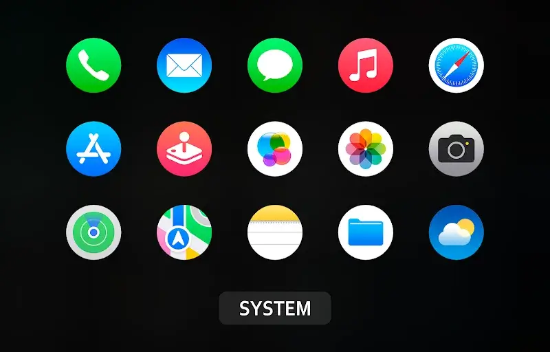 iPear Pro - Icon Pack (Round) screenshot 1