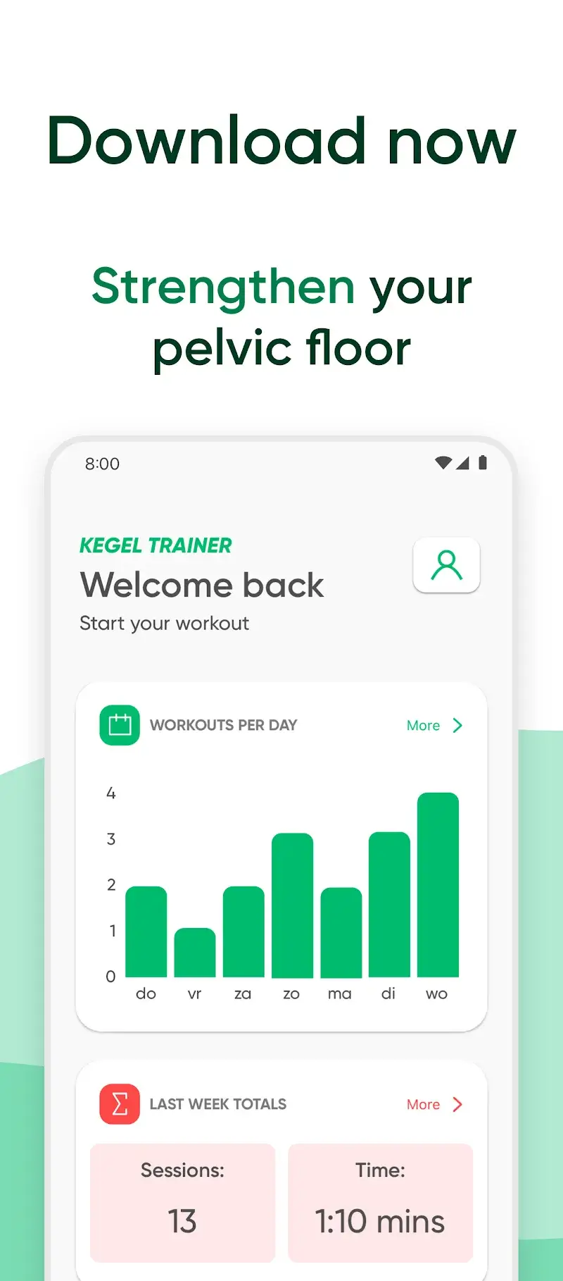 Kegel Trainer - Exercises (PFEI) screenshot 1