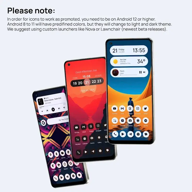 Lena Adaptive: Icon Pack screenshot 1
