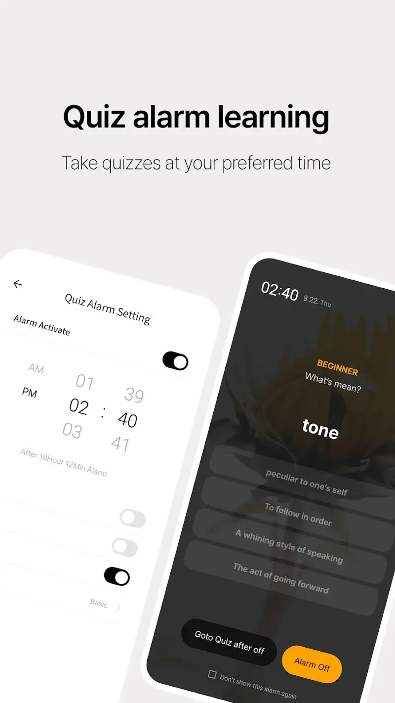 Lockscreen English Dictionary screenshot 1