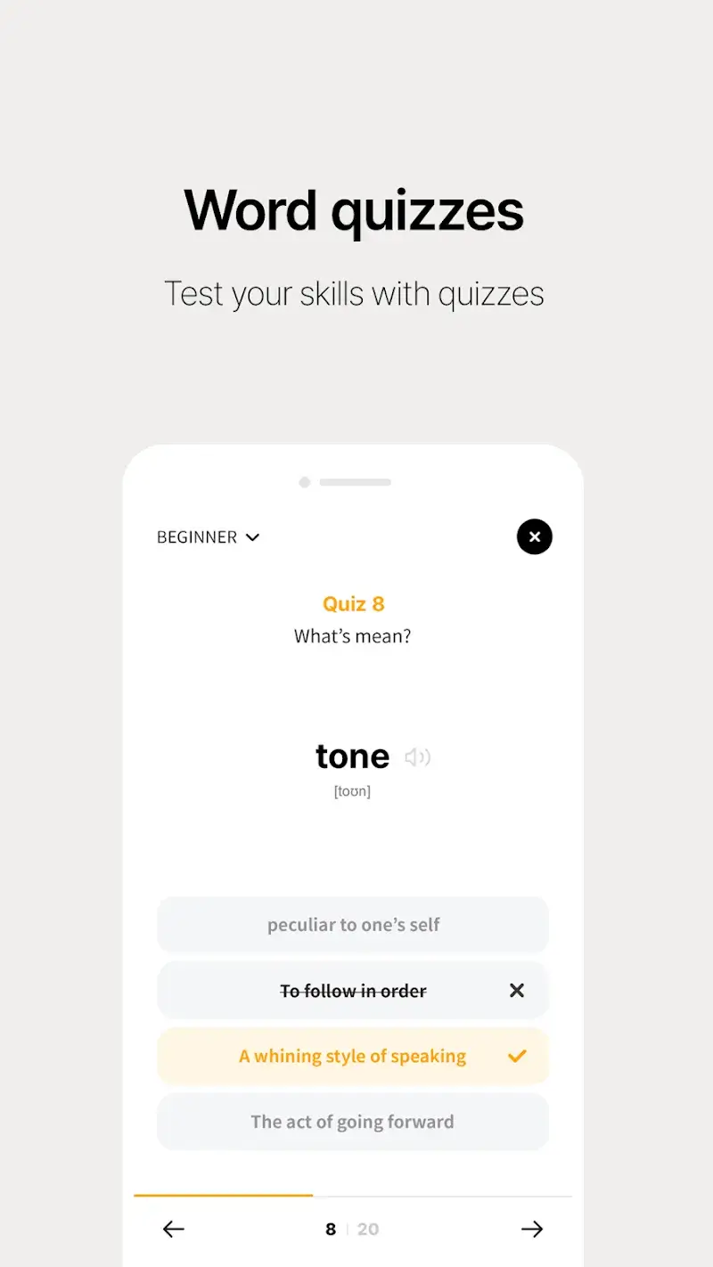 Lockscreen English Dictionary screenshot 1