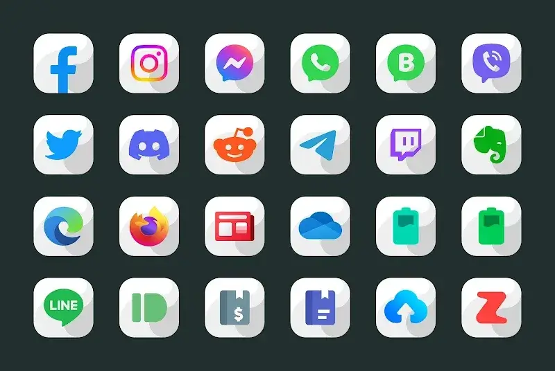 Maahes White - Icon Pack screenshot 1