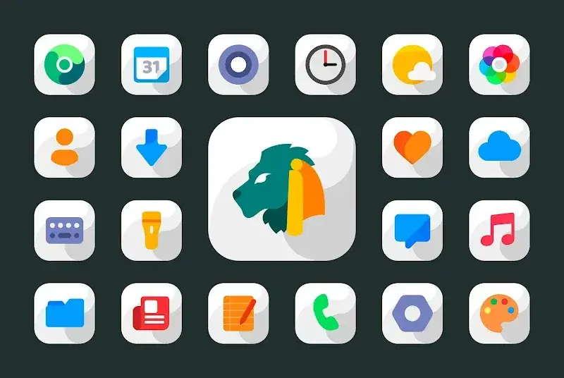 Maahes White - Icon Pack screenshot 1