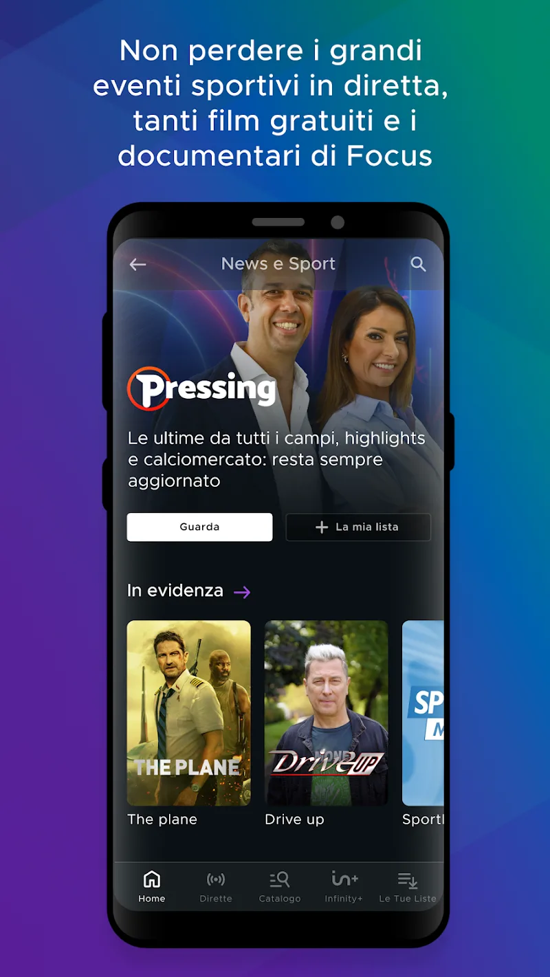 Mediaset Infinity Italia screenshot 1