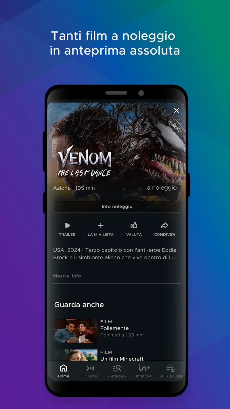 Mediaset Infinity Italia screenshot 1