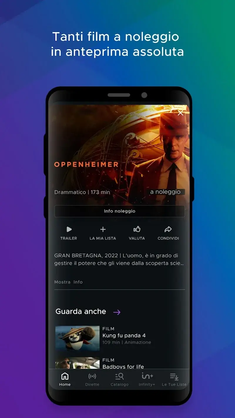 Mediaset Infinity screenshot 1