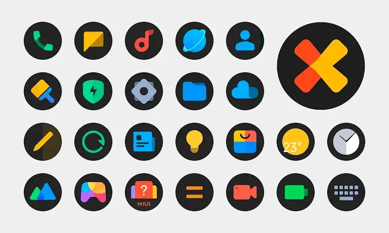 MiDark - Icon Pack (Round) screenshot 1