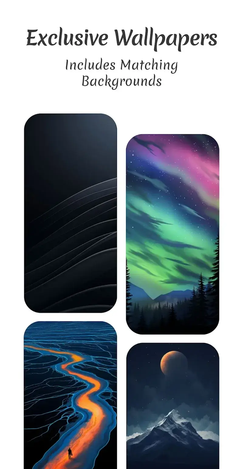 Midnight Dark Icon Pack screenshot 1