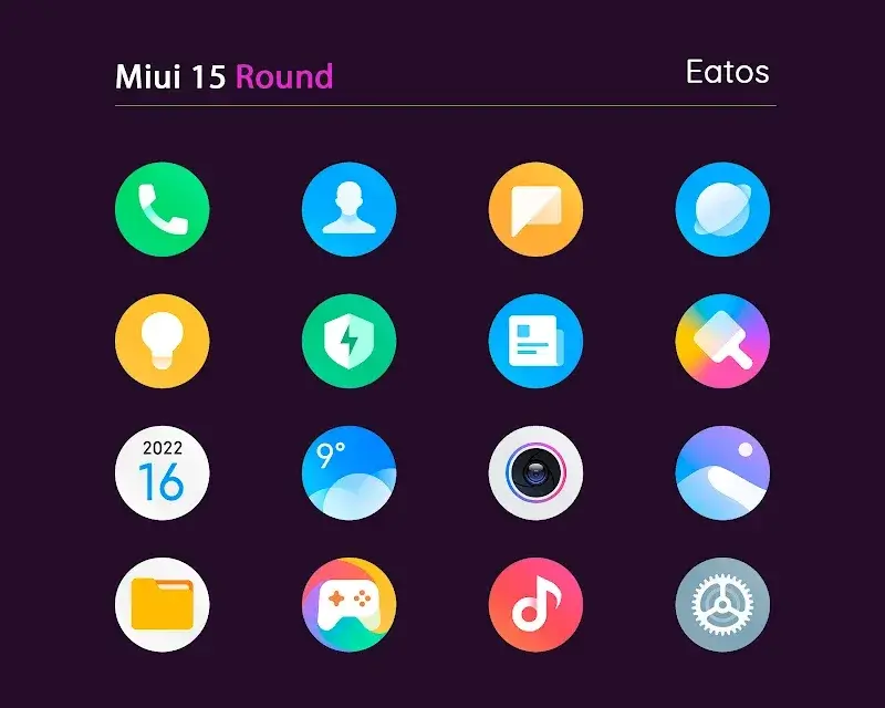 Miui 15 - Icon Pack (Round) screenshot 1