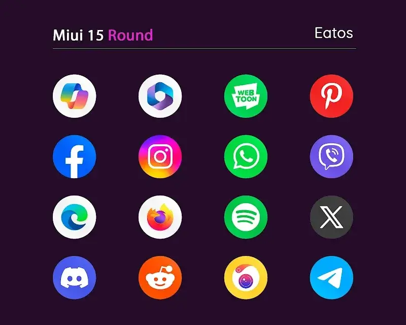 Miui 15 - Icon Pack (Round) screenshot 1
