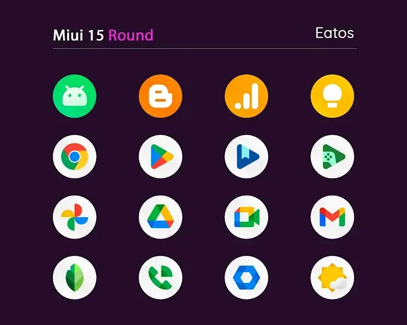 Miui 15 - Icon Pack (Round) screenshot 1