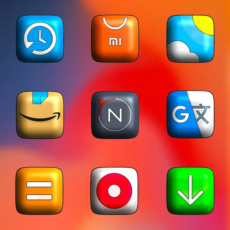 MIUl 3D - Icon Pack screenshot 1