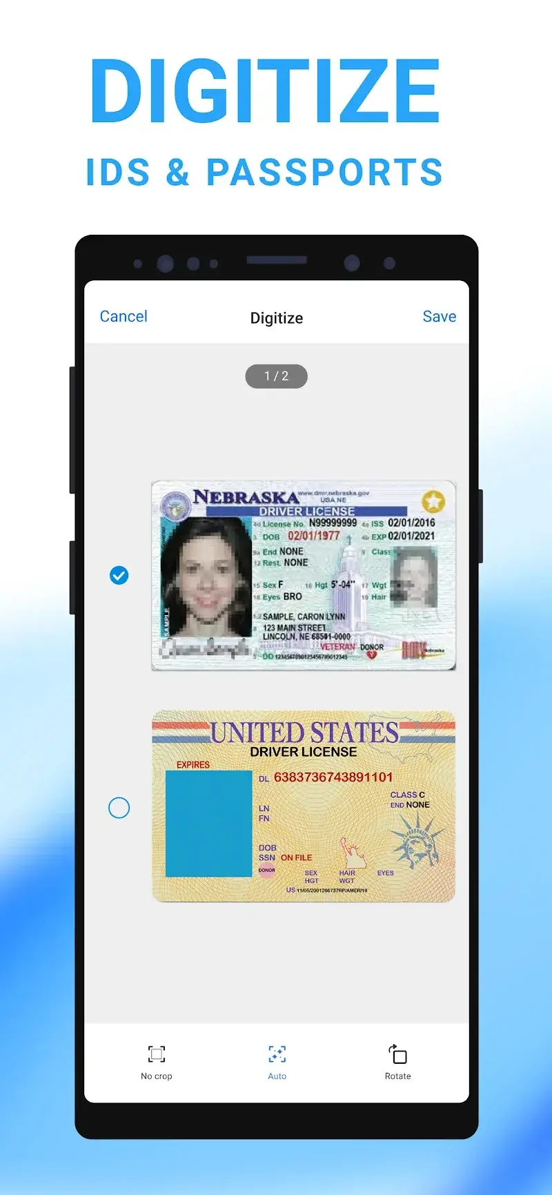 Mobile Scanner App screenshot 1