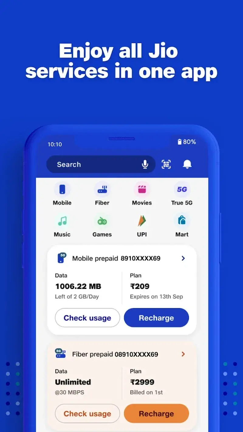 MyJio screenshot 1